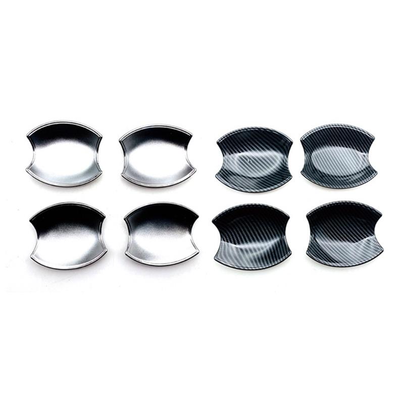 Car Carbon Fiber Door Handle Bowl Cover Cup Cavity Trim ert Catch Molding Garnish Replacement Parts For Nissan Aura