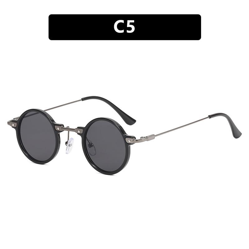 Small Frame Round Personality Hip Hop Sunglasses Retro Sunglasses Sunglasses