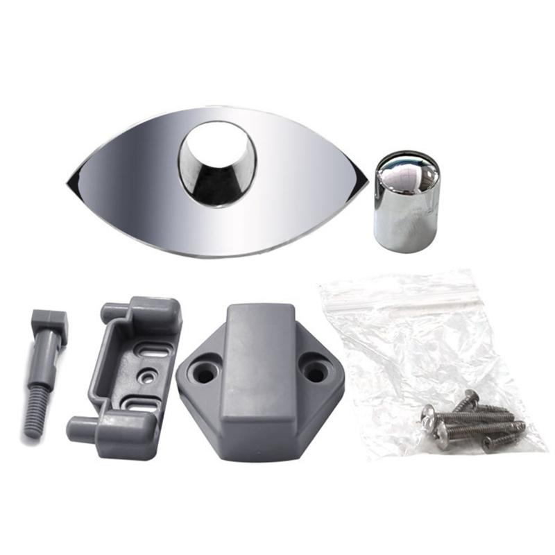 Cabinet Lock Handle Furniture Door Lock Cupboard Hardware Household Drawer Keyless Button Lock Push Catch