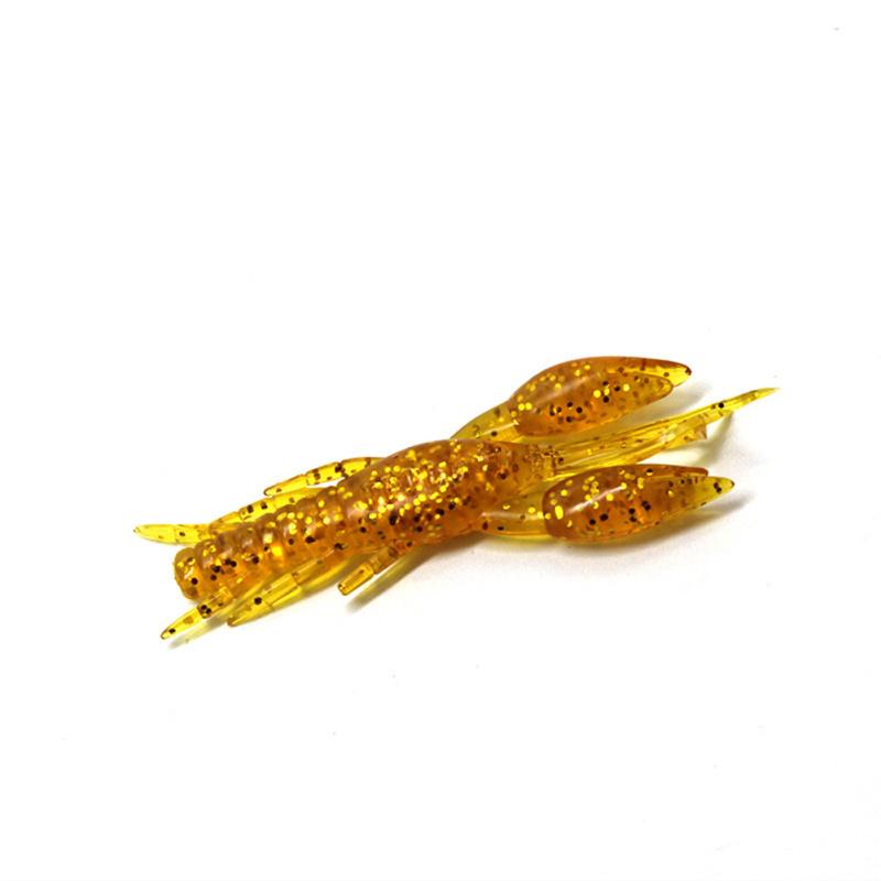 30pcs/set Worm and Shrimp Set Soft Bait 7.5cm 5.5g with Salt Silicon Artificial Bait Scent