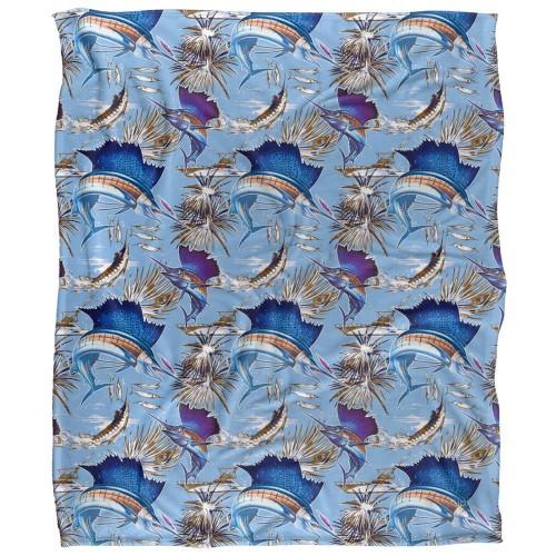 JQ Licensing Silky Sailfish Fishing Supersoft Blanket