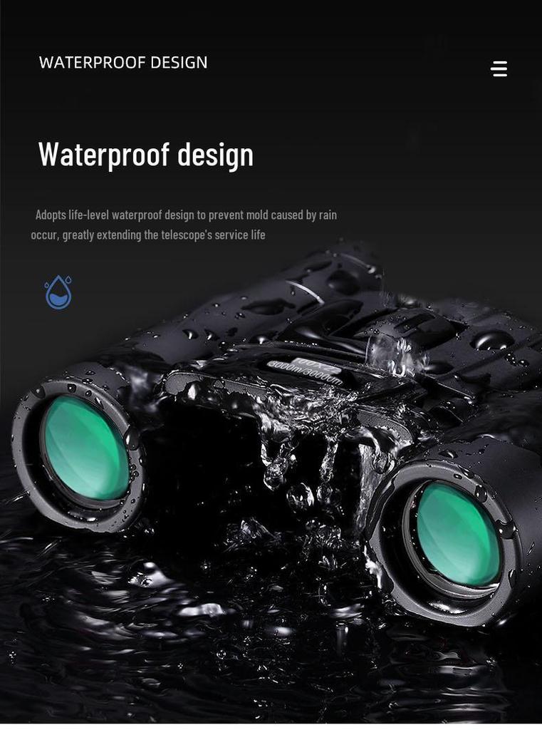 High Magnification HD Mini Outdoor Binoculars 8x21/40x22/100x22 with Phone Clip