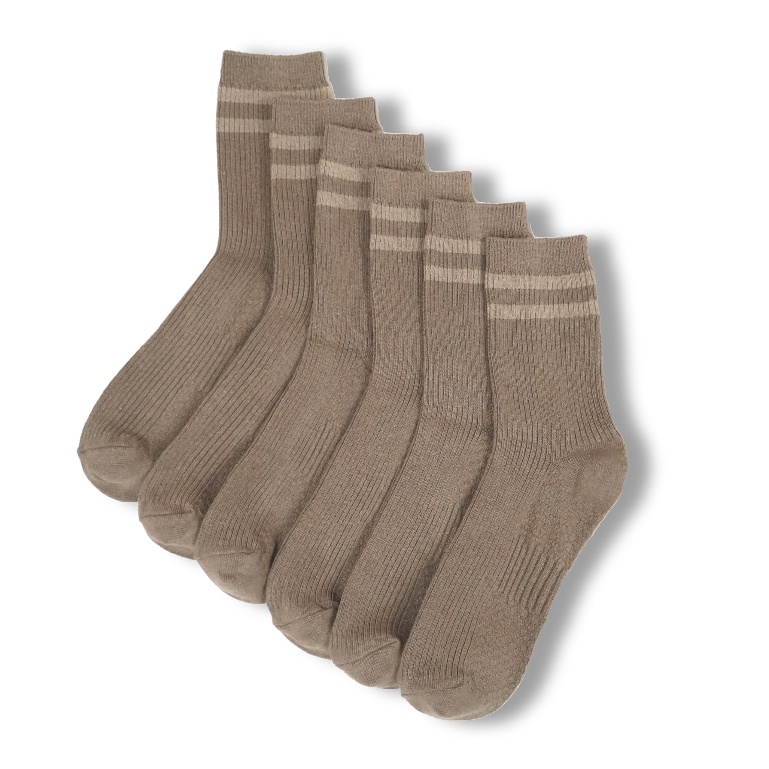 

Антибактериальный и дезодорирующий удобный комплект из конопли и органического хлопка [HEMP SHOW] Носки, 3 пары (Размеры 23-25см) (Женский, Кофе)