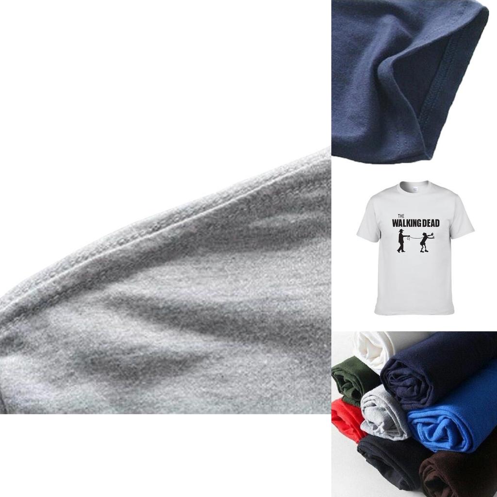 Quality The Walking Dead Men Short Sleeve Cotton Casual T-shirt For All Seasons**