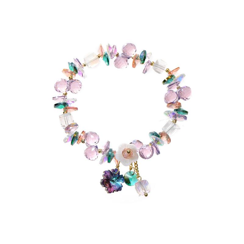 New crystal female student simple fresh beaded Qixi Festival personalized sweet wind