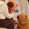 Detachable Turtles Backpack Capybaras Plush Toy Super Soft PP Cotton Hugging Doll  Birthday Christmas Gift