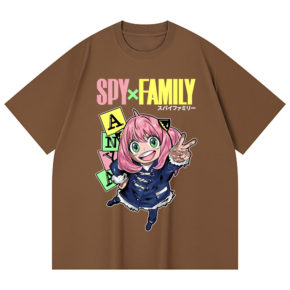 230 Gsm 100% Cotton Spy Family V5 Anya Print Unisex Heavy Cotton T Shirt
