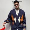 Cardigan en maille tendance coupe ample pour homme - Style Hong Kong High Street Printemps