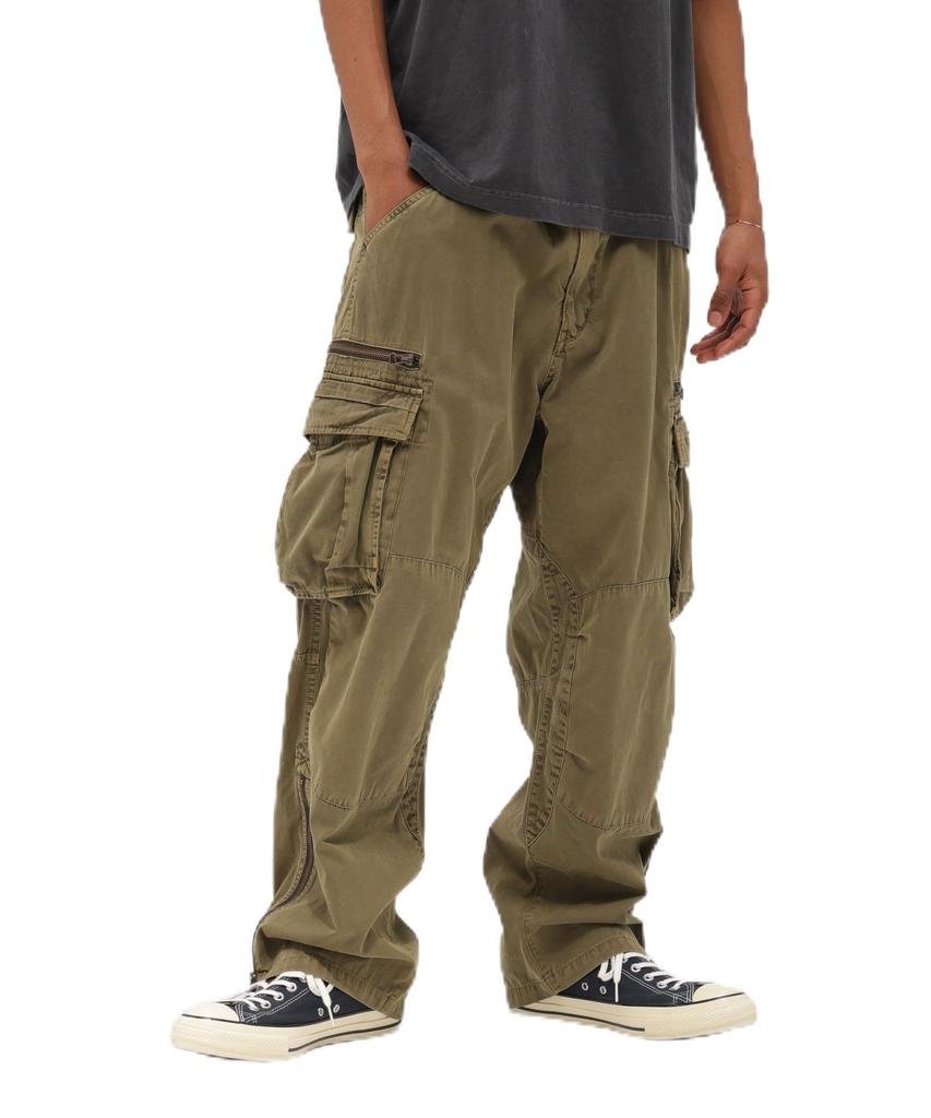 AVIREX PIGMENT TAPING CARGO PANTS Men's L Size 310 Olive 783-6910022