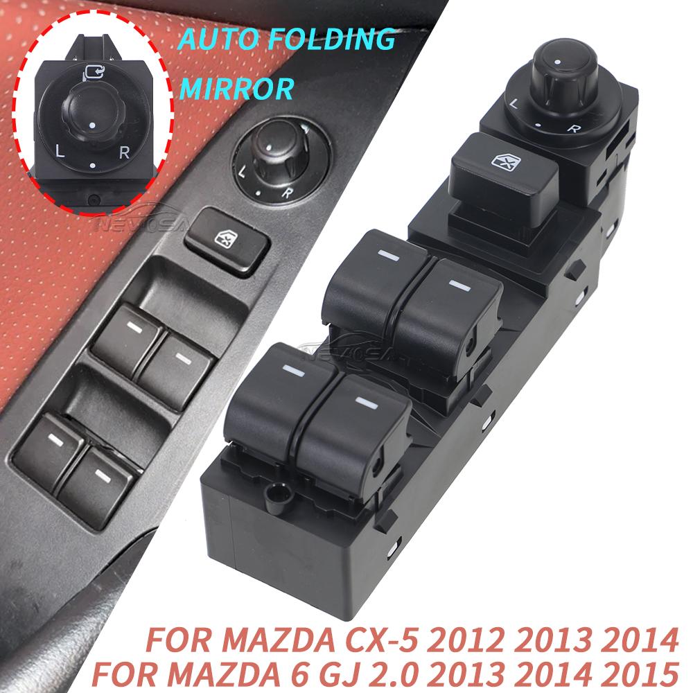

Left Hand Driver For Mazda 6 2013 2014 2015 Electric Window Control Switch Glass Button GKL2-66-350A GKL266350A Auto Fold Rearview