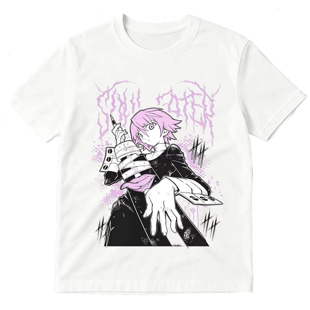Soul Eater Crona Anime T Shirts Unisexs Wounisex Clothing Fashion Harajuku Oversized Tshirt 100 Cotton Short Summer Streetwear Tee