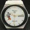 GEBRAUCHTE VINTAGE SEIKO CARTOON ZIFFERBLATT AUTOMATIK 6309A JAPAN HERRENUHR 606-a314470-2