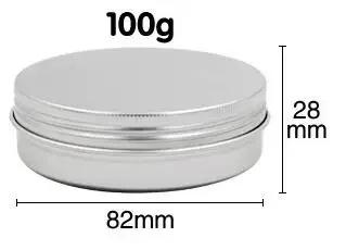 

Household 1pc Steel Round Tin Cans100g Screw Top Lid Storage Beard Lip Balm Oil Craem Empty Can Candle Jars with Lid Wholesale