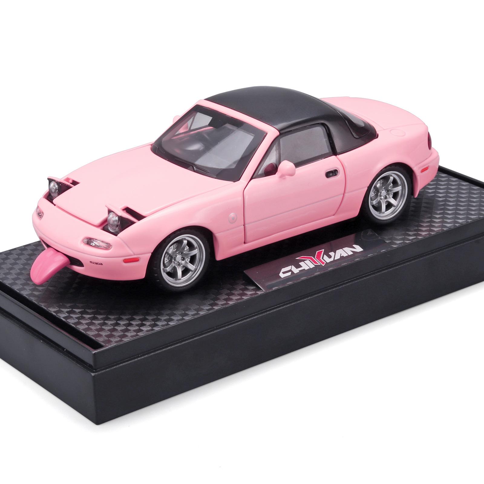 

1:32 Ma Zhida MX5 Модель автомобиля из сплава Звук и свет Huili Игрушка Детская игрушка розовый