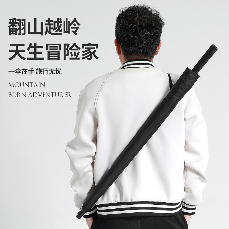 Long-handled Umbrella Printed Logo Automatic Long-handled Golf Umbrella, Enlarged and Thickened Automatic Straight Rod Advertising Umbrella Printed