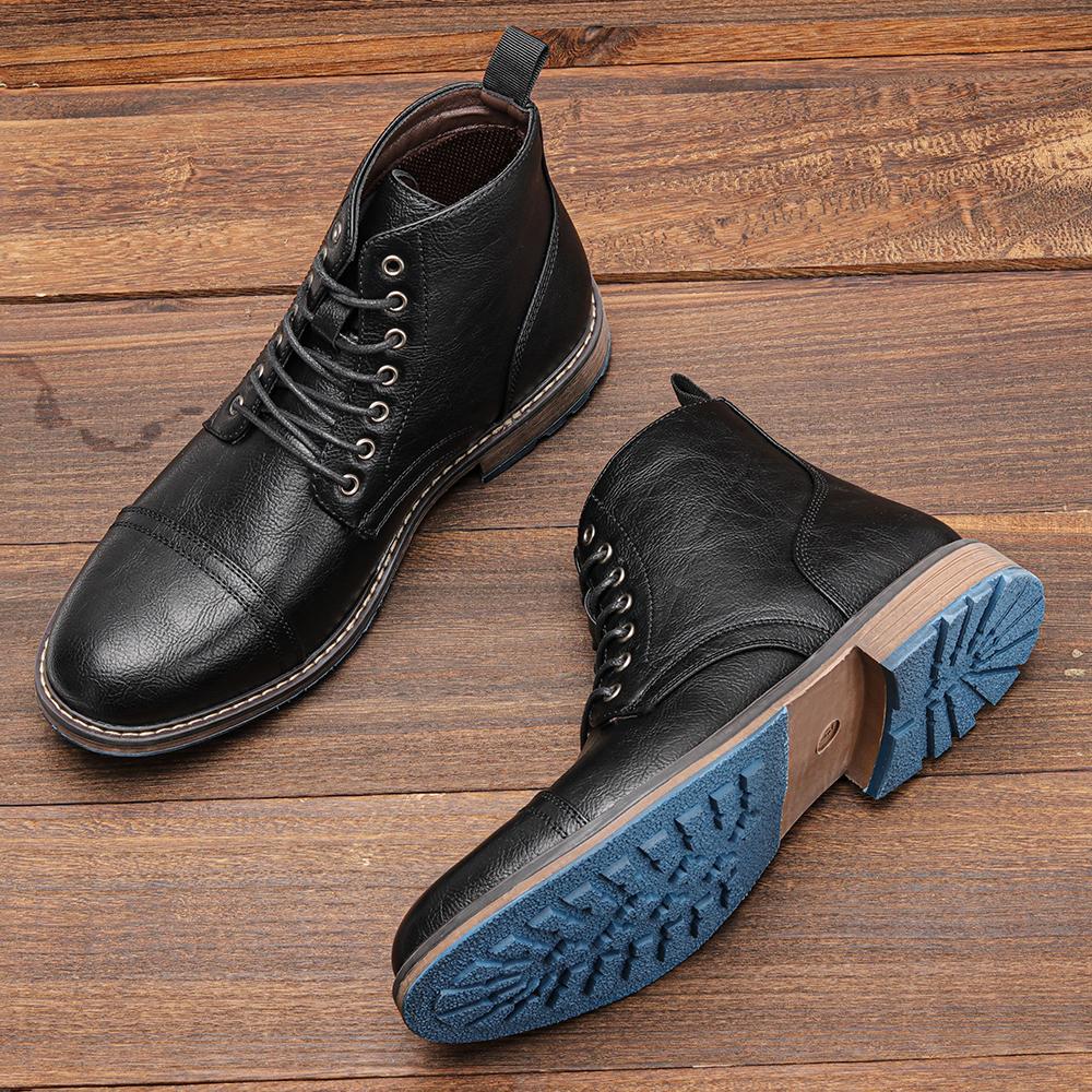 Ankle Boots Men Fashion Comfortable Brand Leather Boots for Men