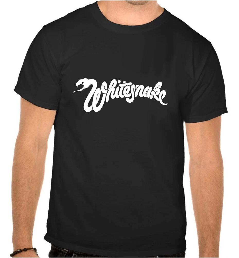 Whitesnake Rock Music Logo Black Tshirt 1167 S