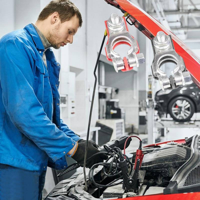 Car Battery Connector Quick Release Disconnect Car Battery Terminal Connector Battery Bornes Cable Terminal Adapter Copper Clamp