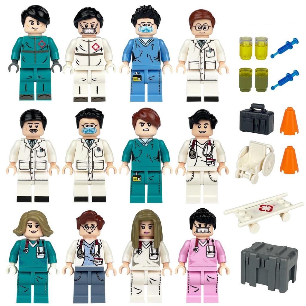 Building Block Minifigure Puzzle Soldier Assembly Occupation Toy