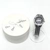 Dior CD113119 Crystal Diamond Bezel 16P Quartz Date Watch Round Face Wristwatch
