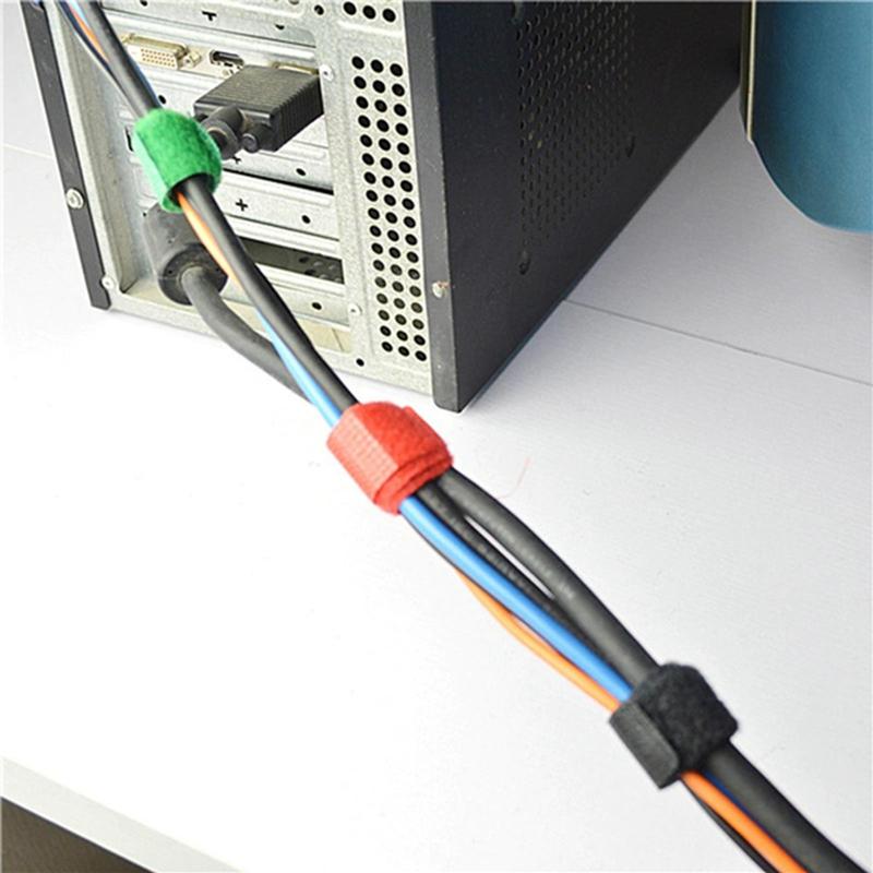 5 Meter/Roll Nylon Cable Ties Power Wire Loop Tape Multifunction Nylon Straps Fastener Reusable