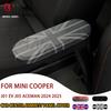 Autocollant de Couvercle de Panneau d'Accoudoir de Rangement de Console Centrale de Voiture Pour Mini Cooper E SE J01 J05 Aceman 2024 2025 Accessoires Intérieurs de Voiture