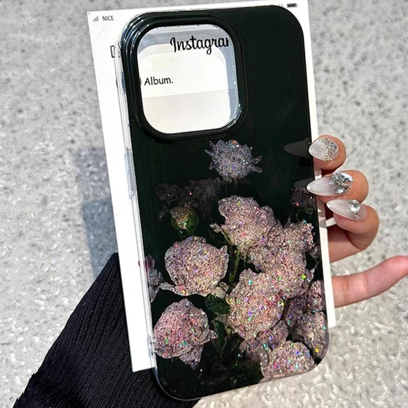 

Ретро Масляная Живопись Роза Вихрь Узор Чехол для Телефона Для iPhone 16 16e 11 12 13 14 15 Pro Max XR XS X 7 8 Plus SE Чехлы (For iPhone 15
