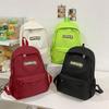 Letter Backpack Women's Lightweight Backpack Student Small Schoolbag