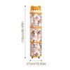 Plush Storage Organizer Toy Tube Stuffed Animal Storage Large Capacity Clear Container with Wheels Stuffy Holder Cute Room Decor