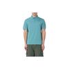 Letter Print Button Straight Short Sleeve Polo Shirt Men Polo Shirts Blue 3D1FM8-1JORZ-0744