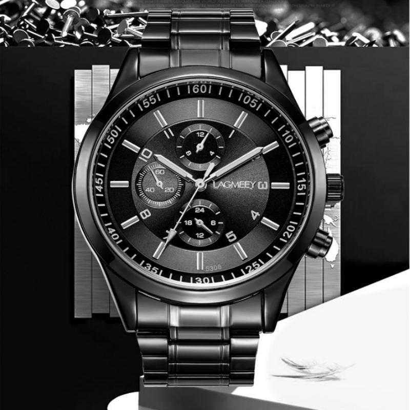 Buy Men Luxury Military Sport Watches Men Fashion Black Full Steel
