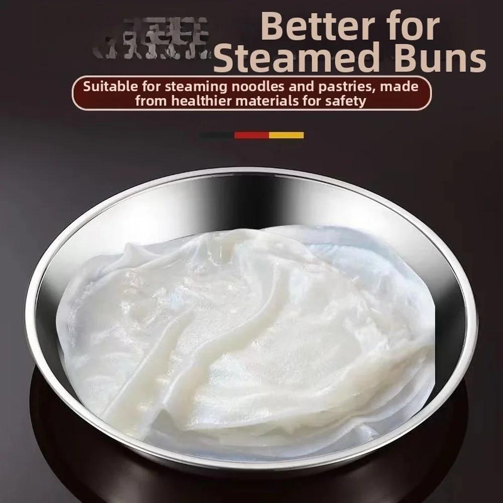 

28cm Large Stainless Steel Steam Pan for Steaming Pastries Cake and For Cooking Fish with Even Heat Distribution One