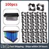 100pcs 18650 Battery Holder Storage Box Bracket Li-ion Cell Holder Cylindrical Safety Anti Vibration Plastic Case