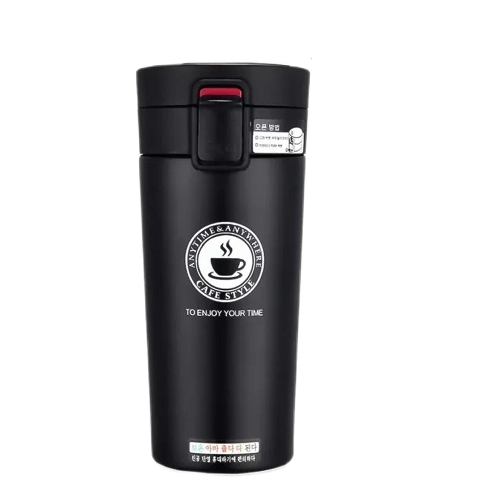 

0,5 л термокружка с двойными стенками из нержавеющей стали 304, термос, бутылка для воды, чай, кофе, герметичная кружка One Size