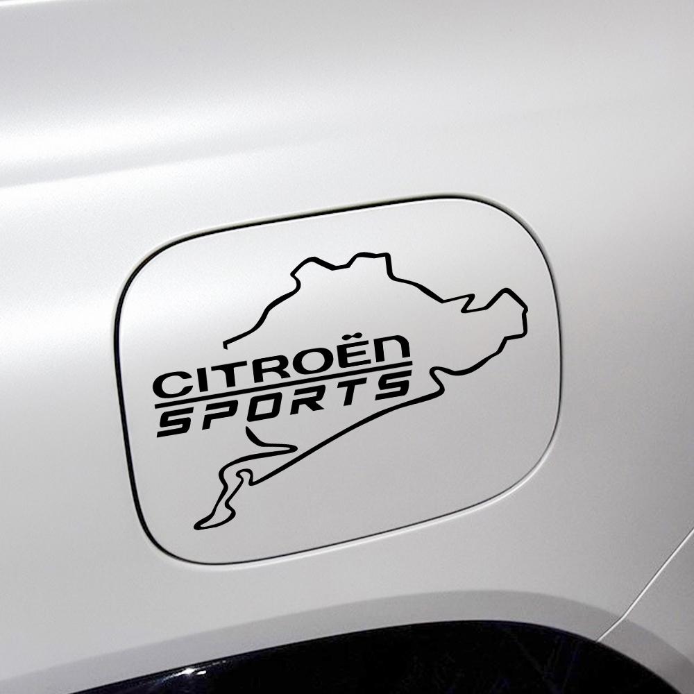Car Fuel Tank Cap Stickers Cool Decorative Creative Stickers For Citroen C1 C3 Grand C4 Picasso C4L C5 C6 VTS C-ELYSEE DS Saxo sdfh52