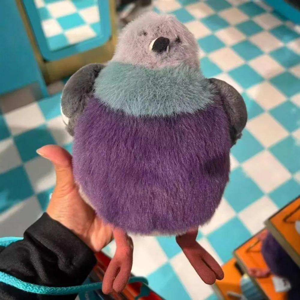 23cm Fat Pigeon Plush Toy Cartoon Fluffy Bird Doll Xmas Gift Doll Pet Companion Toy Ornaments Xmas Birthday Children Gift