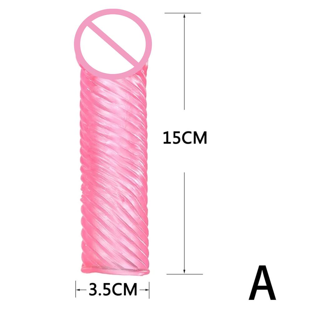 Penis-Verlängerungshülse Wiederverwendbar Silikon Mit Noppen Kondom Sexspielzeug Männer Dildo Penis-Kondome G-Punkt-Stimulation Verzögerung Ejakulation