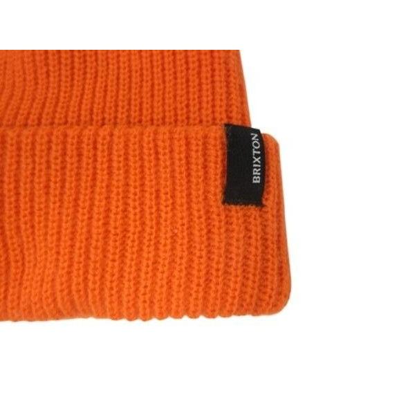 Used Brixton Brixton Beanie Knit Cap Knit Cap Hat Headwear Orange
