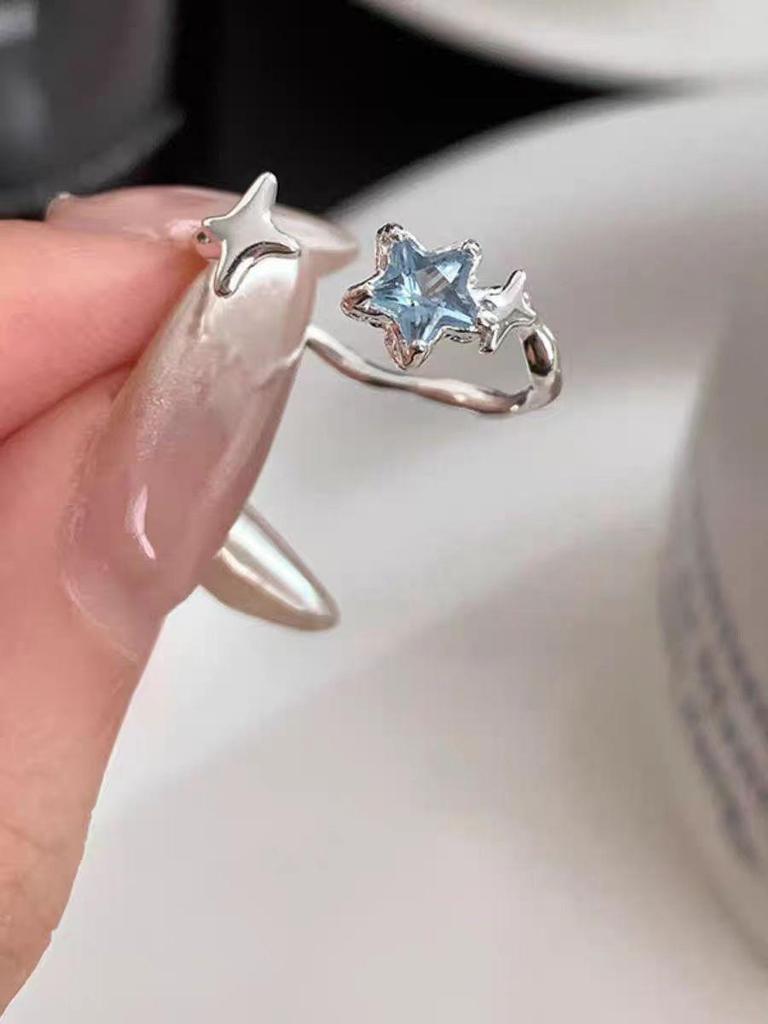 2025 Luxury Blue Butterfly Open Ring: High-End Design for Women