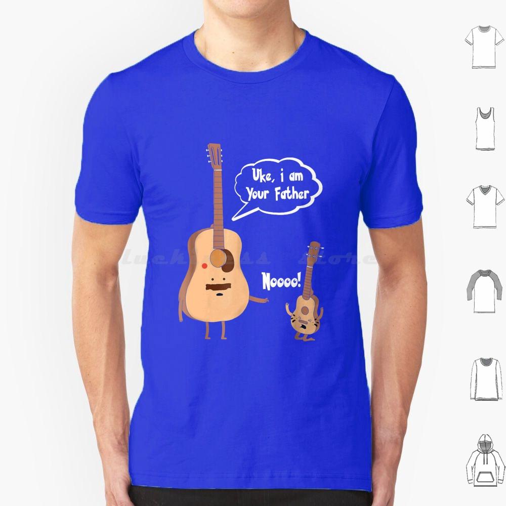 Uke I Am Your Father T Ukulele Guitar Music T Shirt Cotton Men Women DIY Print Funny Guitarist Guitar Player Birthday Christmas
