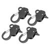 4PCS Spring Snap Attach Rope Hook 38?58in Opening 316 Stainless Steel Quick Threading Boat Spring
