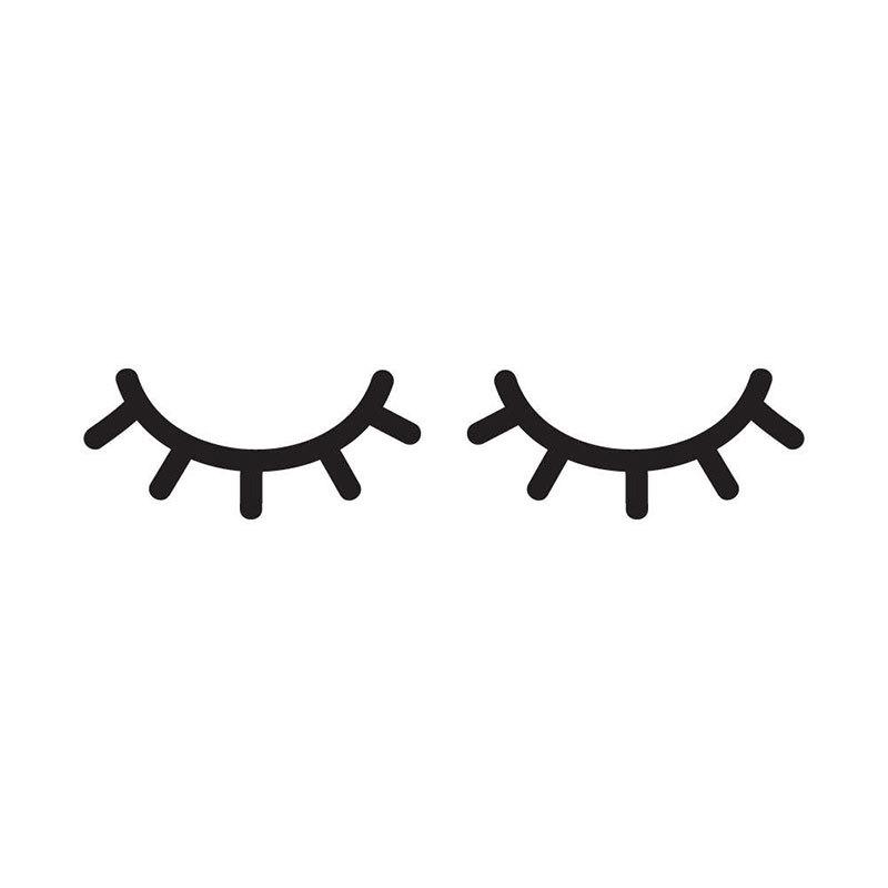 Cute Beautiful Eyes Eyelashes Wall Sticker For Home Decor Living Room Background Decoration Decals Art Personalized Wallpaper