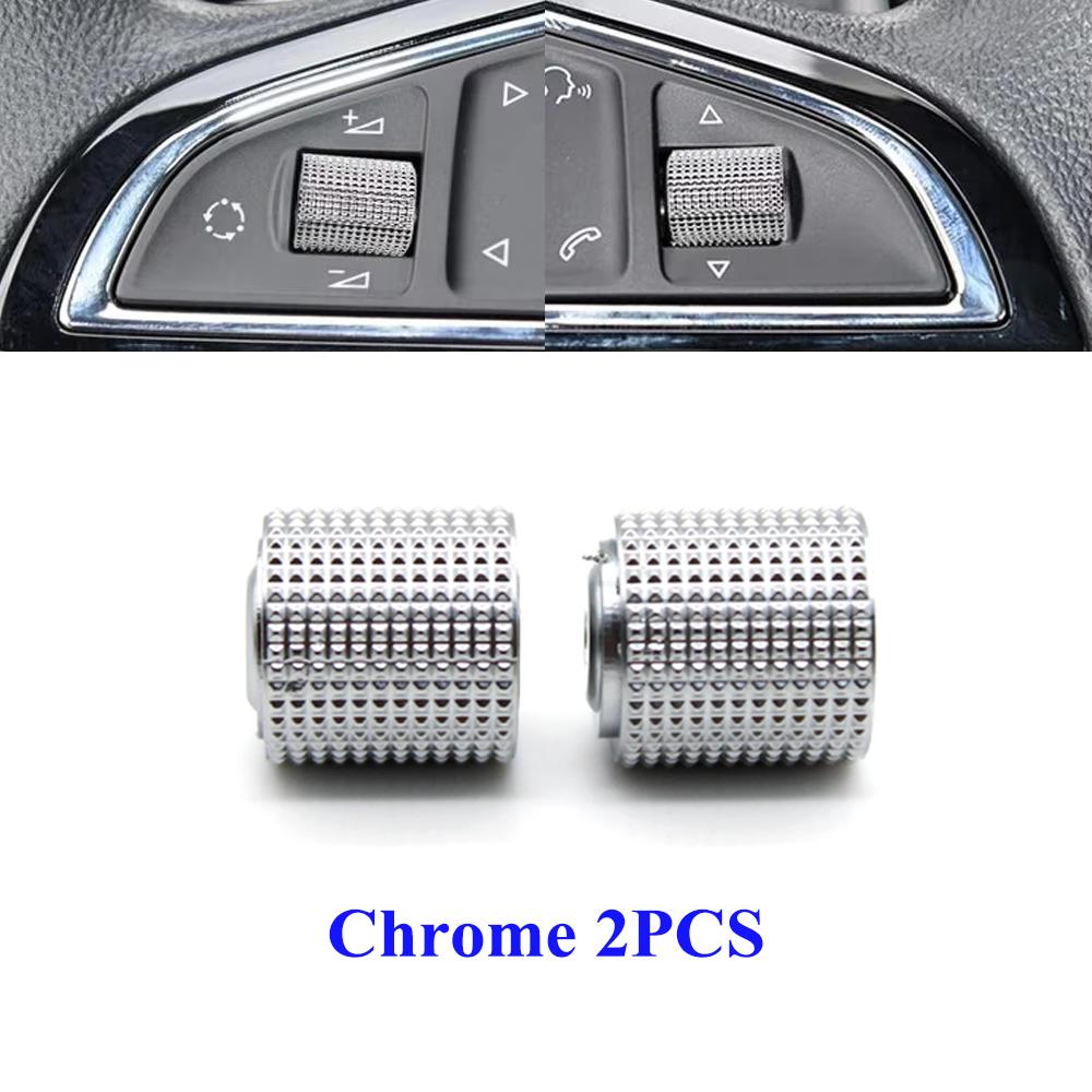 

Для Skoda Octavia Superb karoq KAMIQ Kodiaq Rapid Citigo FABIA SCALA Yeti KAMIQ Кнопка перемикача керування на кермі Chrome 2pcs