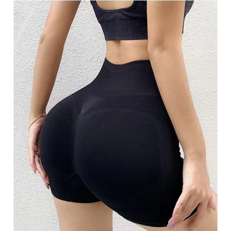 4 Pairs Yoga Shorts for Women, Multicolor, Comfort Stretch, Athletic Training, Breathable Quick-Dry, Assorted Colors