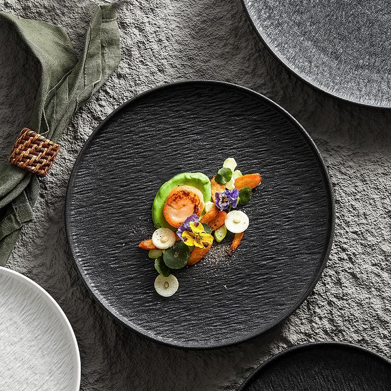 Creative Ceramic Dinner Plate - Ideal for Steak, Pasta, and More