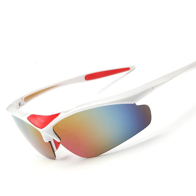 Sports sunglasses, half-frame, for outdoor cycling, fishing, and mountaineering, unisex, shatterproof/0091Single frame