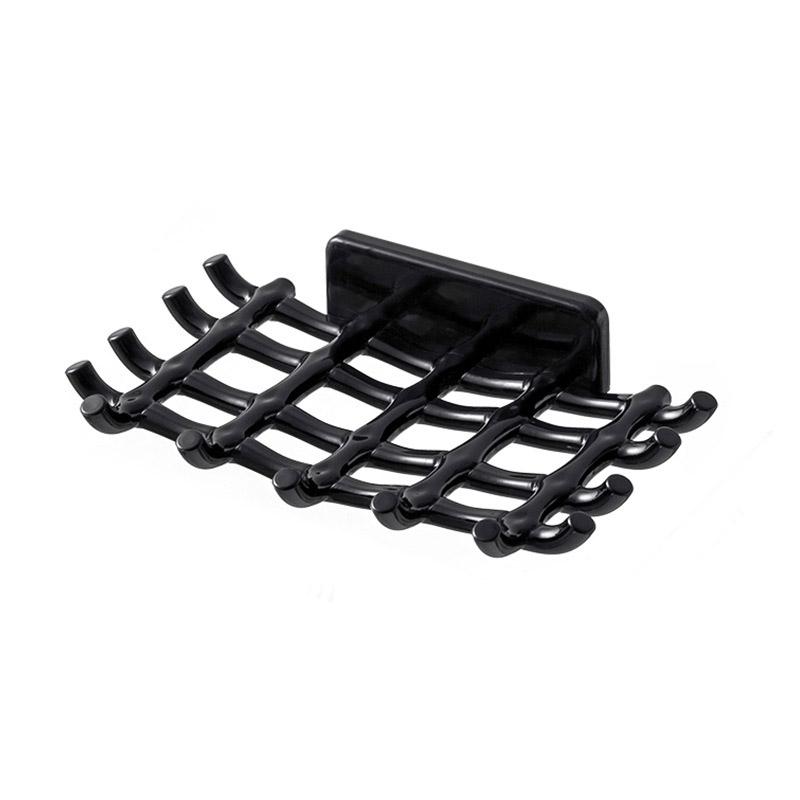 

Houseeker Wall Mounted Soap Holder Organiser Rack Bathroom Shower Soap Storage Box Soap Dish Case With Hook