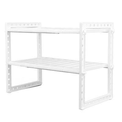 Under Sink 2 Tiers Multifunctional Stretchable Large Capacity Under Counter Storage