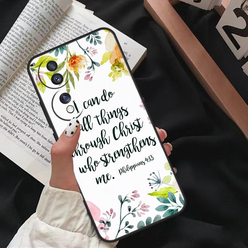 Bible Verse Jesus Christ Christian For Honor Magic 8 6 7 Pro Case For Honor X9d X9c X9b X9a X8c X8b 200 400 50 70 90 Lite Win RT