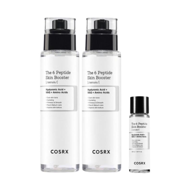 

COSRX 6 Peptide Skin Booster Serum Set – Hydrating Toner-Serum,Multi-Peptide Glow Boost (150ml×2 + 30ml) set (150ml×2 + 30ml)